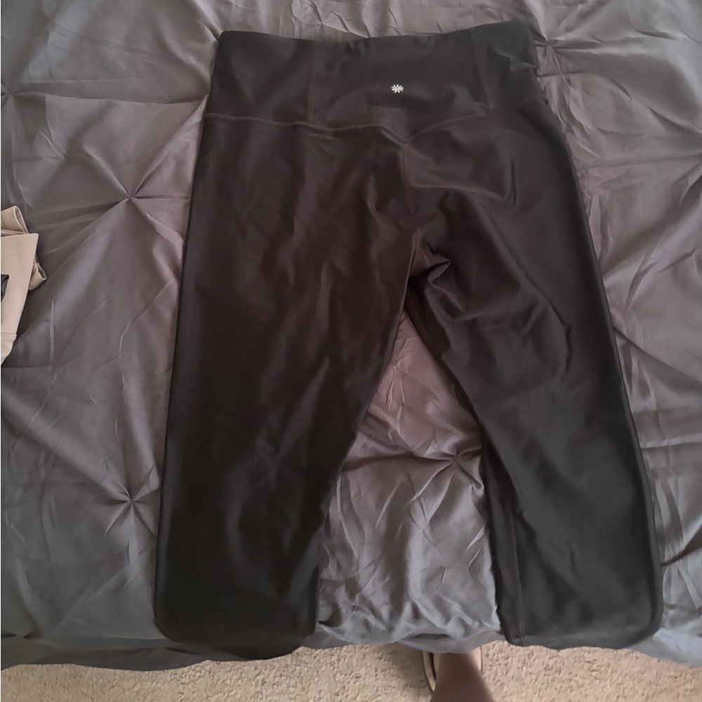 Athleta elation shine tight black size large